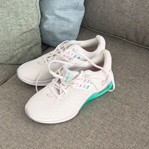 Nike Women's Light Pink and Teal Athletic Shoes